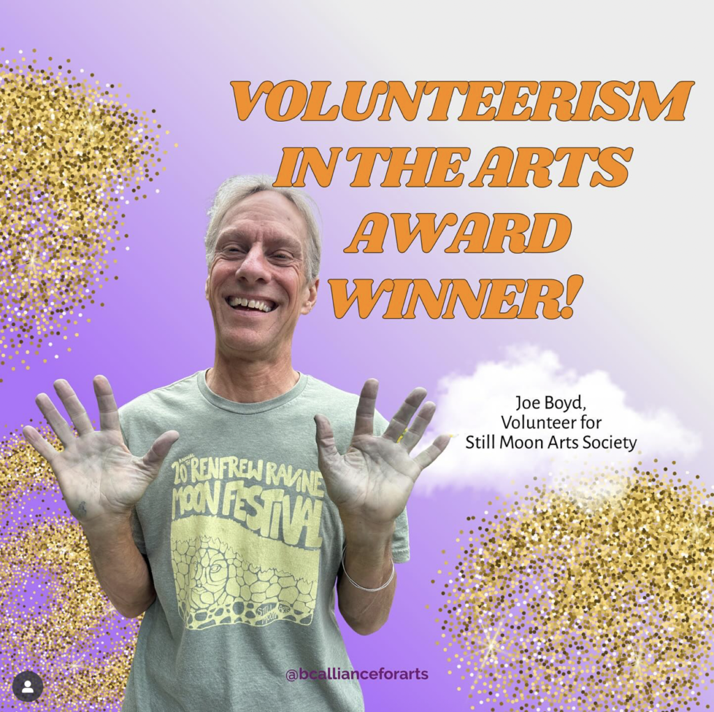 Joe Boyd Receives the 2025 Volunteerism in the Arts Award — BC Alliance for Arts + Culture