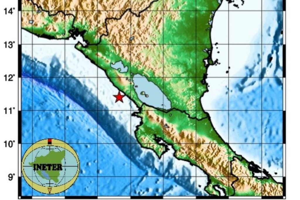 Un sismo de magnitud 4.6 se registra en el Pacífico de Nicaragua